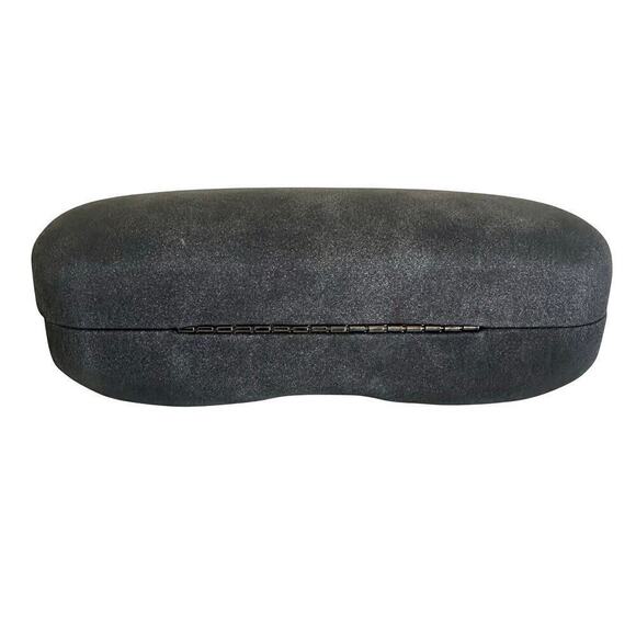 Chanel Sunglasses Eyeglasses Large Gray Suede Clamshell CC Logo CASE ONLY Rare - Picture 4 of 8